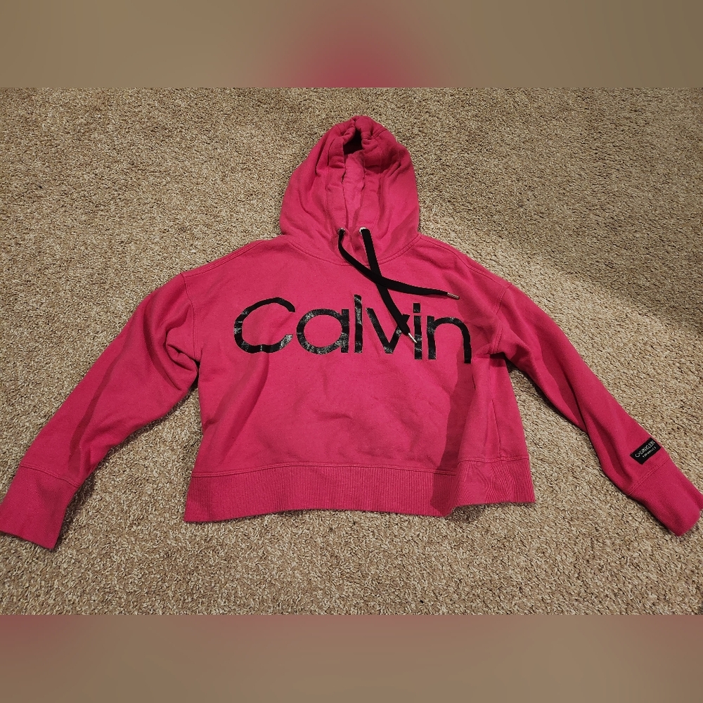 Calvin Klein Hot Pink Cropped top Medium